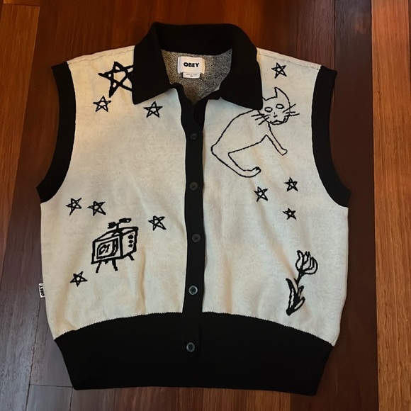 OBEY stardust vest graphic fun design xs - Picture 3 of 5